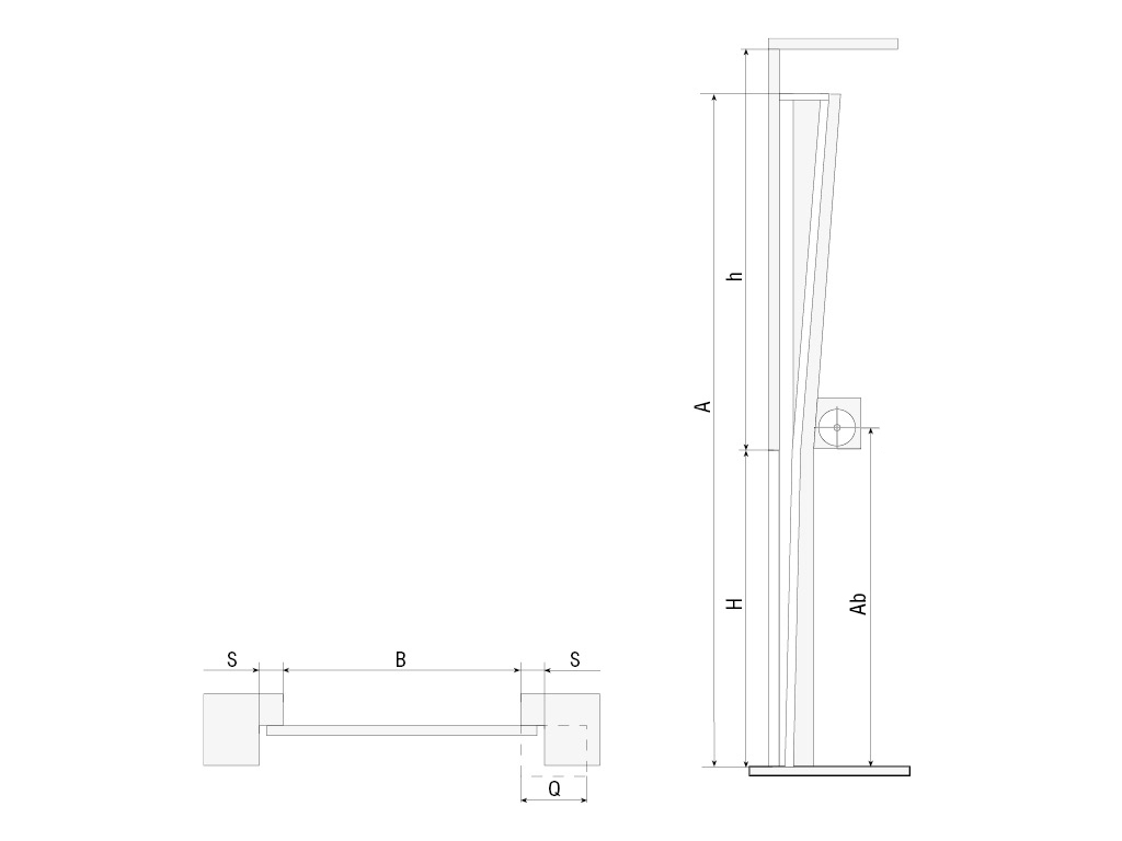 Vertical lift, drum from below.